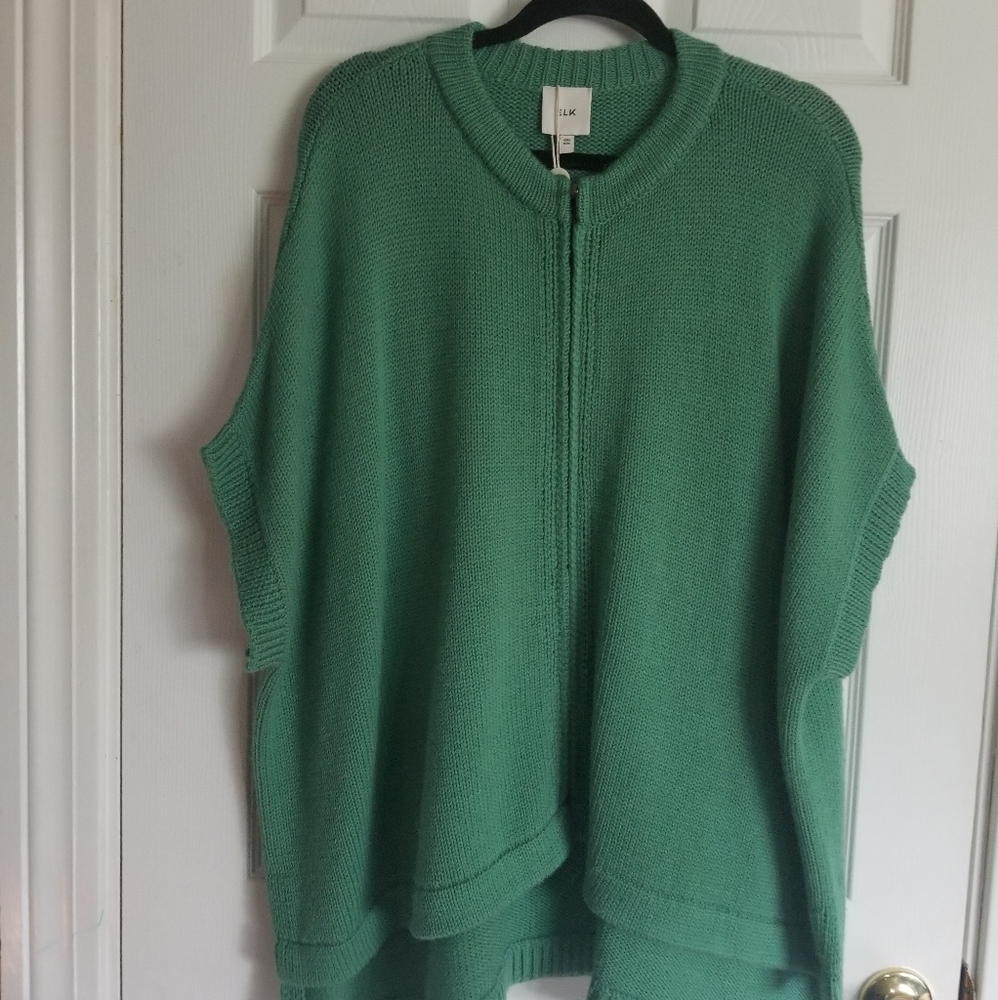 Poncho with sleeves and zipper from Elk.